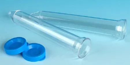 Globe Scientific Urinalysis Tube Conical Bottom Plain 21 X 105 mm 12 mL Blue Snap Cap Polystyrene Tube - M-986869-4464 - Case of 1000