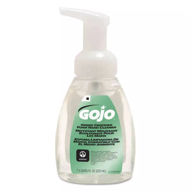 GOJO Green Certified Foam Hand Cleaner, Pump Bottle, 7.5 oz