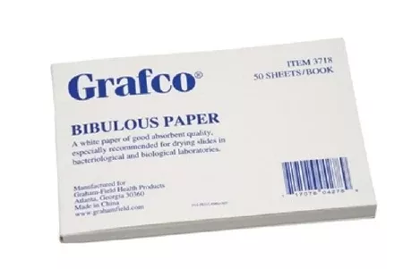 Graham-Field Bibulous Paper Grafco 4 X 6 Inch, 0.18 mm Thick, A-Grade Cotton Fiber - M-495687-2829 - Pack of 50