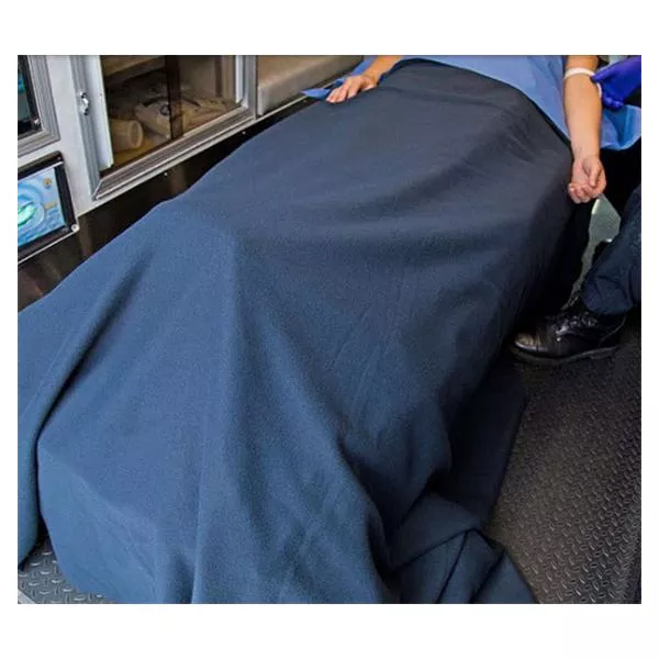 Graham Medical Blanket General Purpose 58x80" Fleece Blue 10/Ca