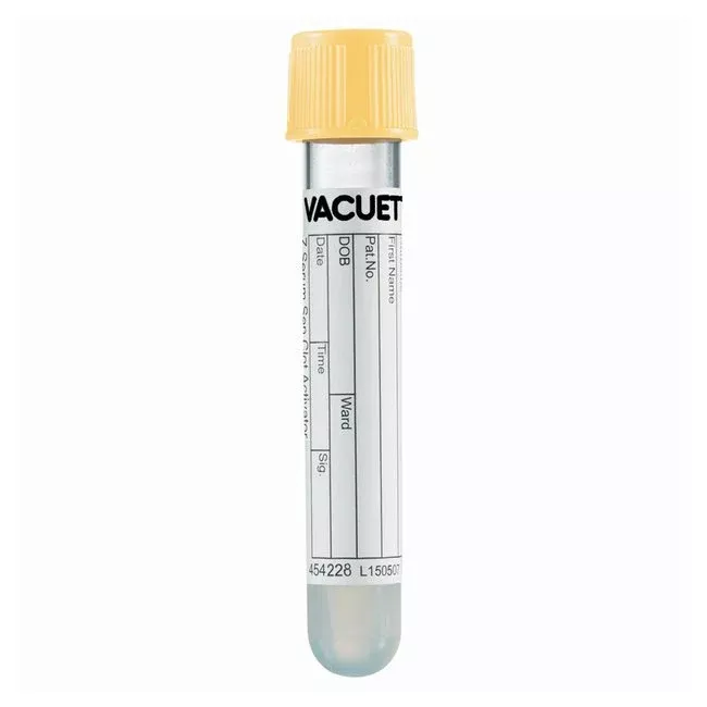 Greiner 454228P Vacuette Z Serum Sep Clot Activator Venous Blood Collection Tube, 3.5 mL