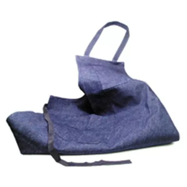 Grobet File Of America Apron Denim Unisex Blue 28 in x 36 in Adult Ea