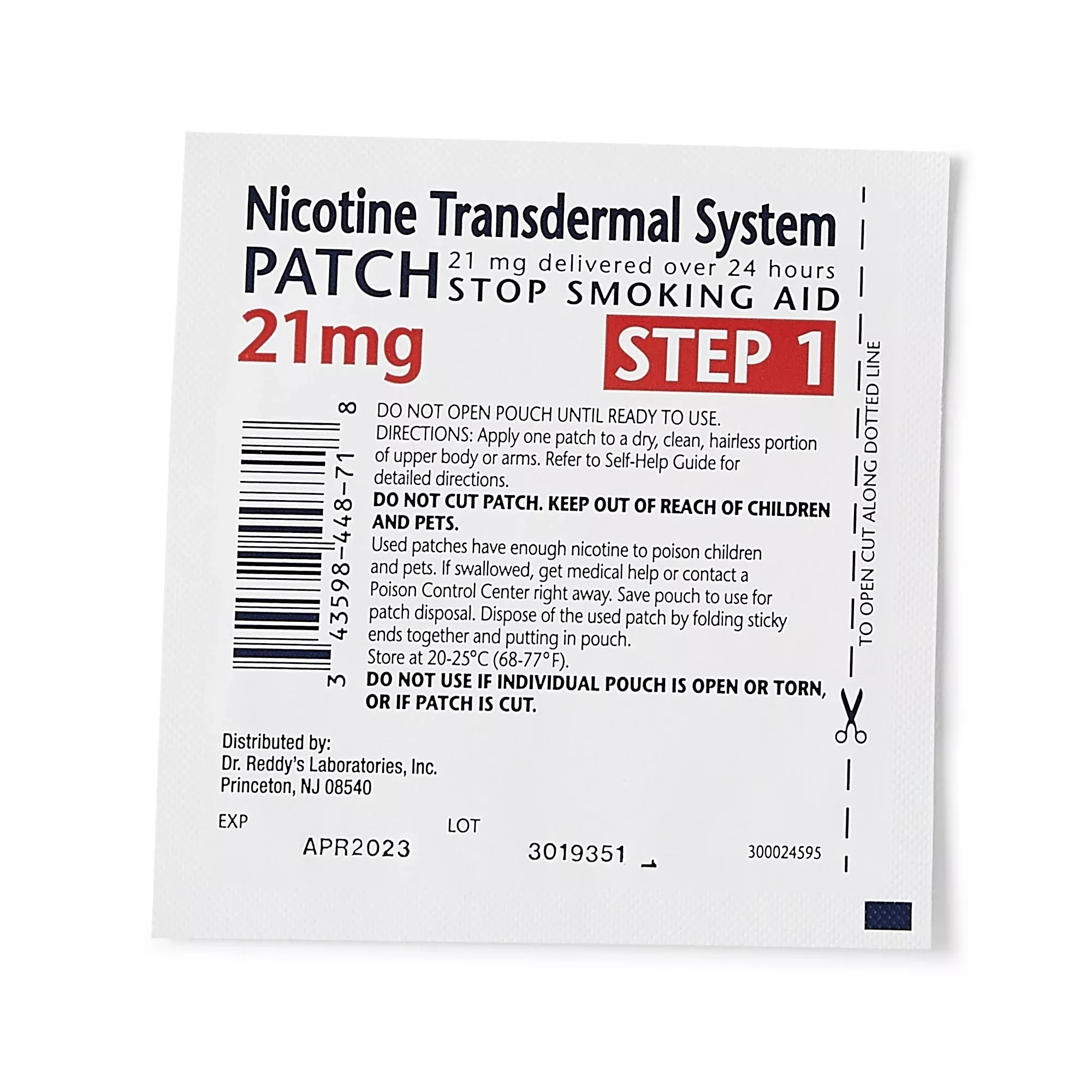 Habitrol 43598044874 Nicotine Transdermal System Patches 21 mg