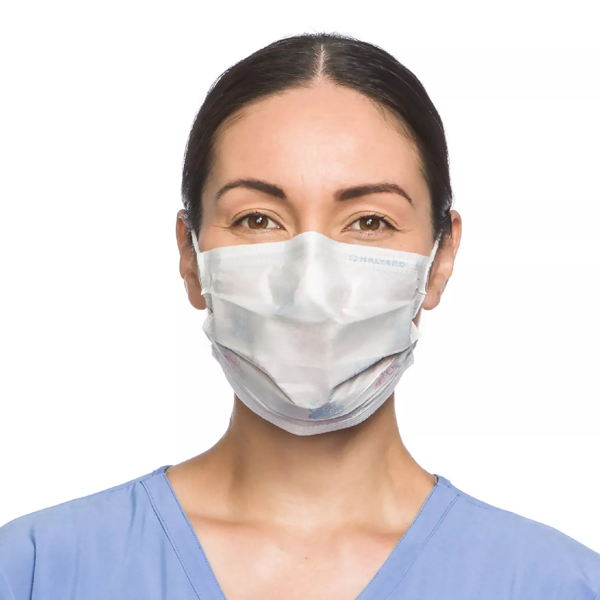 Halyard Procedure Mask, Pleated, One Size Fits Most, Yellow, nonsterile