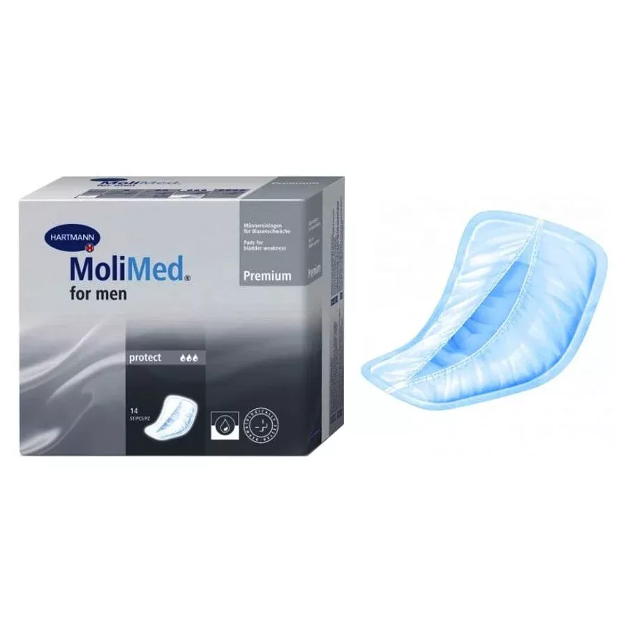 Hartmann-Conco MoliCare Premium Incontinence Pad, Men, 546mL Absorbency, 4 Drops
