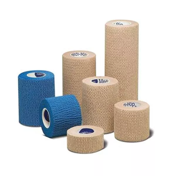 Hartmann USA Bandage Medi-Rip Compression Ctn/Elstc 1"x5yd Ltx NS Tan 24Rl/Bx