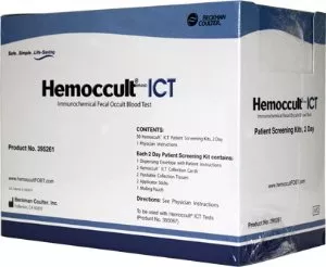 Hemocue Patient Sample Collection and Screening Kit Hemoccult ICT 2-Day Colorectal Cancer Screening Fecal Occult Blood Test (iFOB or FIT) Stool Sample 50 Tests - M-695783-3782 - Box of 50