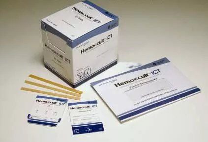 Hemocue Patient Sample Collection and Screening Kit Hemoccult ICT 3-Day Colorectal Cancer Screening Fecal Occult Blood Test (iFOB or FIT) Stool Sample 40 Patient Kits - M-530714-777 - Box of 40