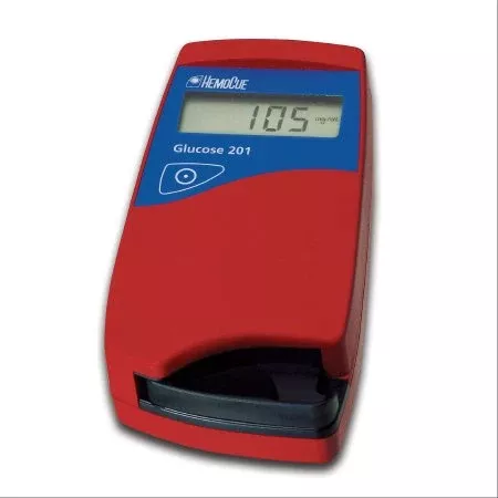 Hemocue Point-of-Care Glucose Analyzer Promotion HemoCue Glucose 201 50 Tests CLIA Waived - M-1047495-1173 - Each