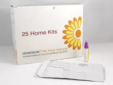 Hemosure Home Kit Mailer Hemosure Collection Tube NonSterile - M-889724-4542 - Box of 25