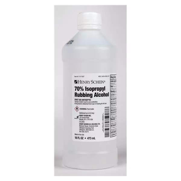 Henry ScheinAlcohol Isopropyl 70% Solution 16oz/Bt, 12 BT/CA (112-7067)