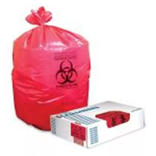 Heritage Bag Company Bag Healthcare 30x43" 20-30gal Lo Dnsty Red 1.3mil Logo 200/Ca