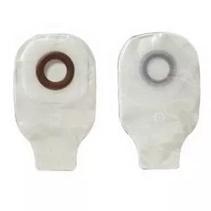 Hollister One-Piece Drainable Mini Pouch with 1-1/8" Pre-Cut Convex Karaya 5 Skin Barrier, 9" L, Clamp Closure, Transparent