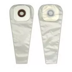 Hollister One-Piece Drainable Pouch, 2" Pre-Cut Convex Karaya 5 Skin Barrier, 16" L, Clamp Closure, Transparent