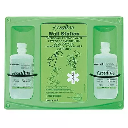 Honeywell Safety Products Eyewash Station Eyesaline Double Wall Mount 16 oz. - M-1069438-3974 - Case of 4