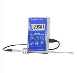 Horizon Scientific Inc Refrigerator / Freezer Temperature Data Logger with Alarm Kit Fahrenheit / Celsius -328° to +932°F (-200° to +500°C) Stainless Steel Probe / Platinum Sensor Battery Operated - M-984267-911 - Each