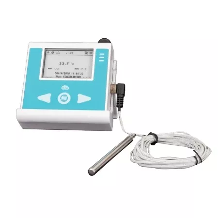 Horizon Scientific Inc Refrigerator Temperature Data Logger with Alarm American Biotech Supply Fahrenheit / Celsius -4° to +194°F (-20° to +90°C) External Probes Wall Mount Battery Operated - M-1107842-1131 - Each