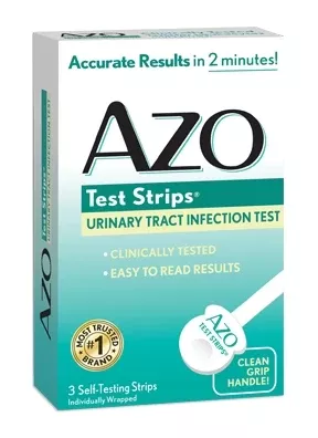 I Health Inc Rapid Test AZO Test Strips Home Test Device Urinary Tract Infection Detection Urine Sample 3 Tests - M-1065927-417 - Box of 1