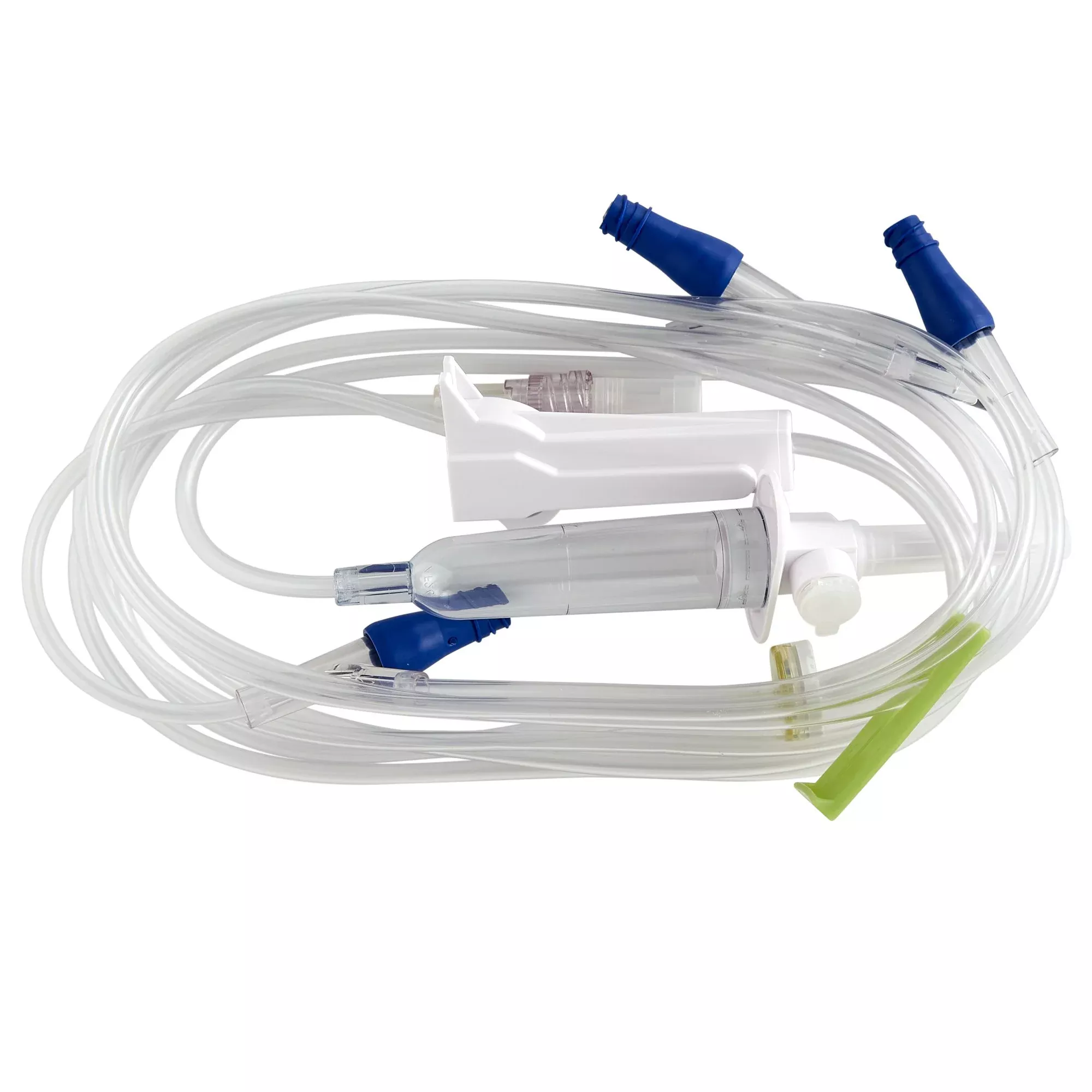 ICU Medical Bravo 24 Primary IV Administration Set, 3 Ports, 15 Drops/mL, 112" Tubing, Without Filter