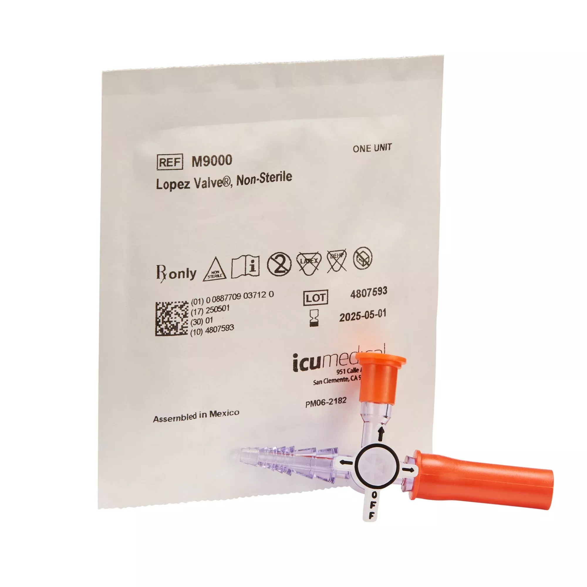 ICU Medical M9000 Lopez Valve Enteral Feeding Valve