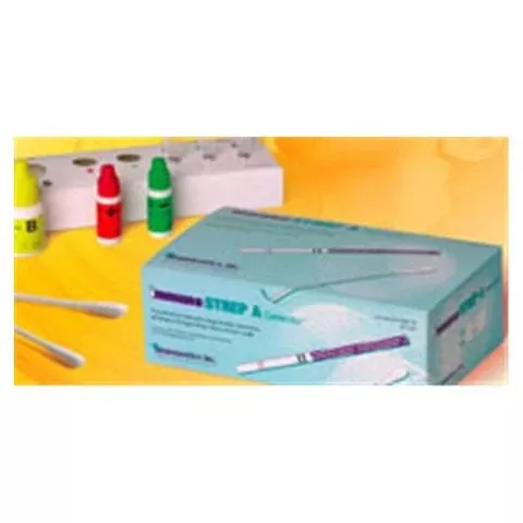 Immunostics Rapid Test Kit Detector Strep A™ Infectious Disease Immunoassay Strep A Test Throat Swab Sample 25 Tests - M-1026573-4363 - Box of 25
