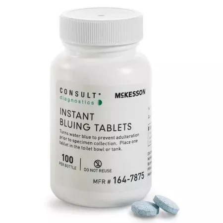 Instant Bluing Tablets McKesson Consult™ Blue, 100 Tests For Use In Toilet Water - M-1088138-3085 - BT/1