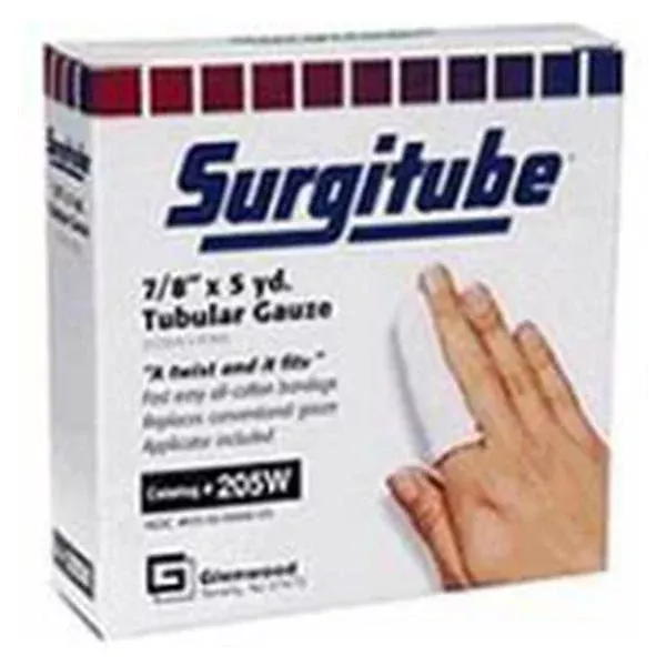 Integra LifeSciencesBandage Surgitube .88"x5yd Gauze Cotton Size 2 White LF NS Rl, 12 RL/CA (GL205W)