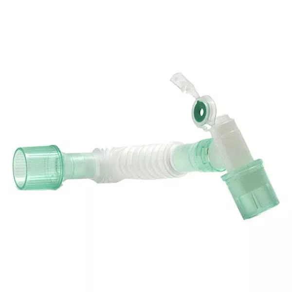 Intersurgical Superset™ Catheter Mount, 70mm to 150mm, 22mm ID Male Luer, 22m OD/15mm ID Female Luer, with Double Swivel Elbow and Bronchoscopy Port