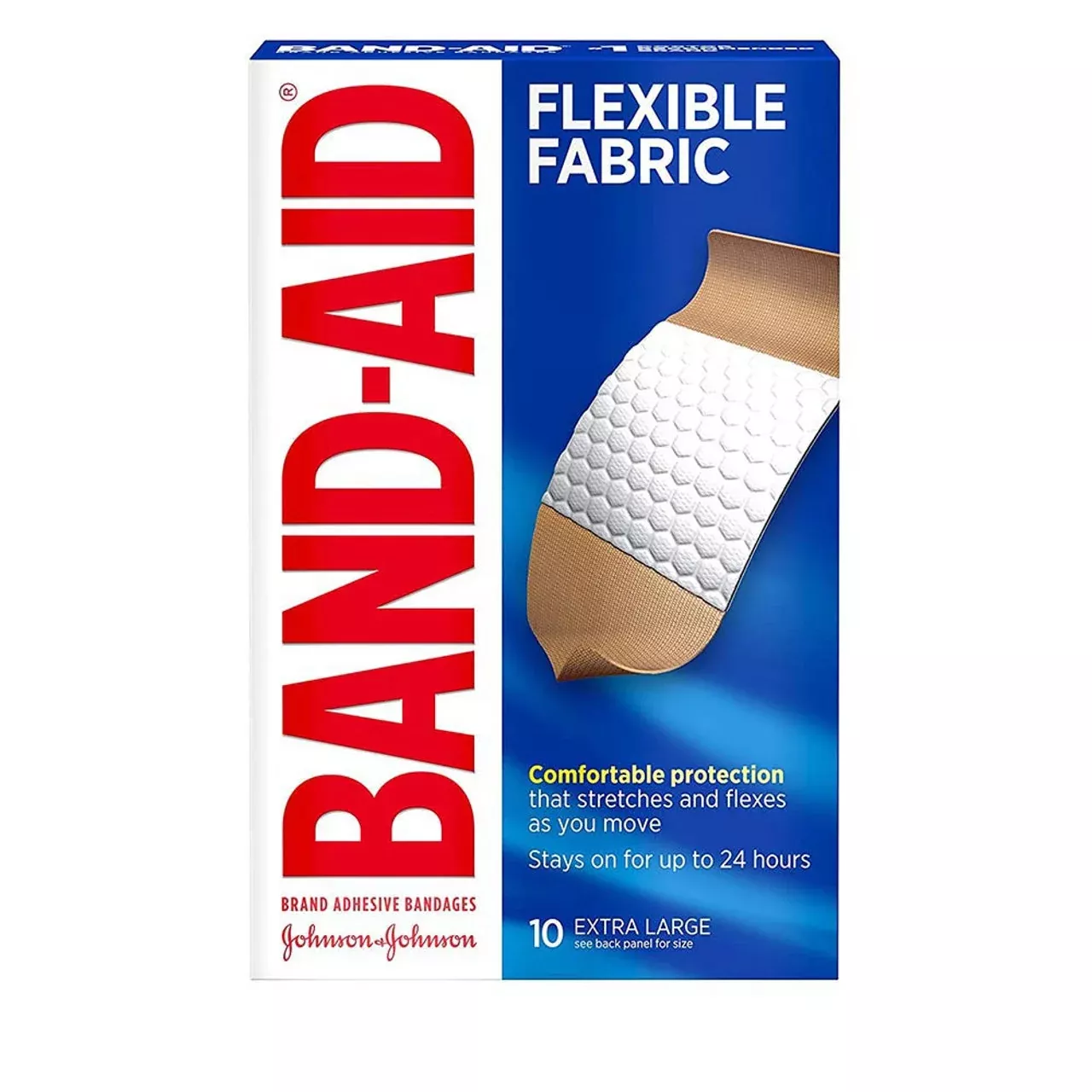 J & J Band-Aid First Aid Flexible Fabric Bandage XL 10 ct