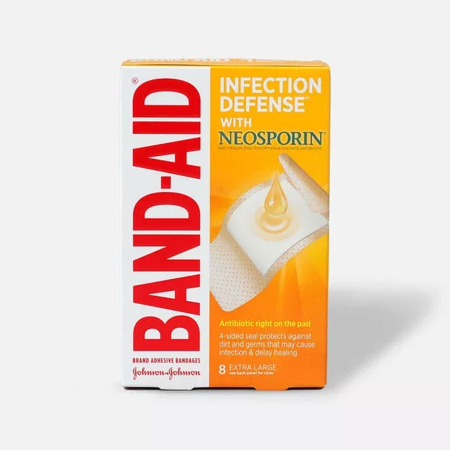 J & J Band-Aid First Aid Infection Defense XL 8 ct