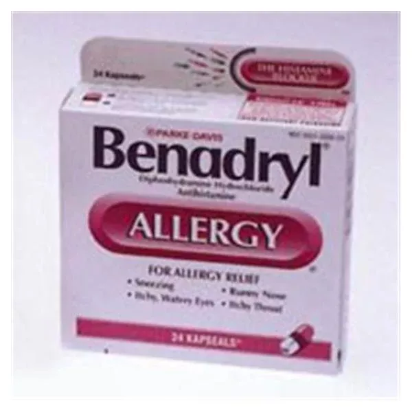J&J Consumer Products Benadryl Allergy Ultratabs 25mg 60x2/Bx, 12 BX/CA (531706000)