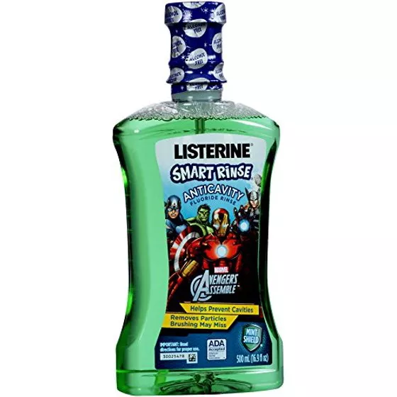 J&J LISTERINE SMART RINSEOral Rinse, Avengers AssembleMintShield Flavor, 500mL, 6/csJ&J 11329