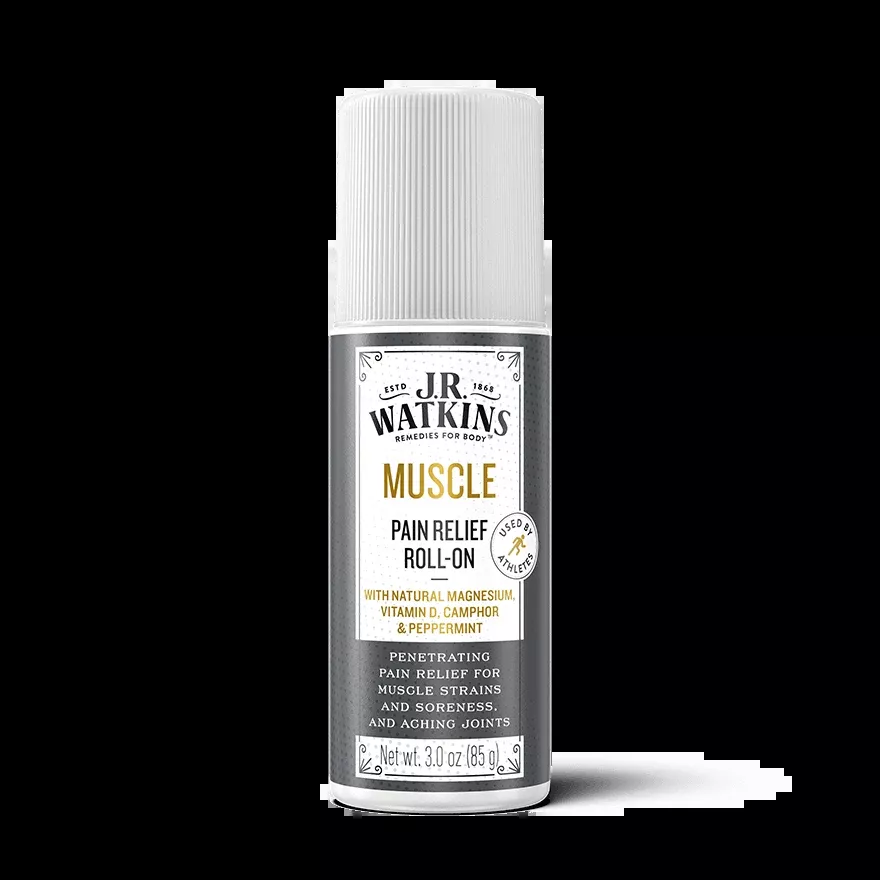 J.R. Watkins Muscle Pain Relief Roll-On With Magnesium, 3 fl oz