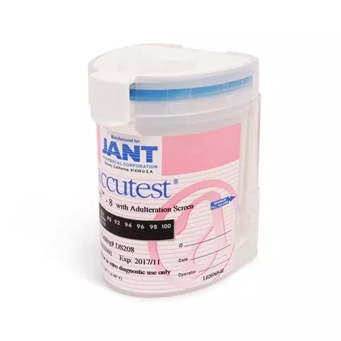 Jant Pharmacal Corporation Drugs of Abuse Test Accutest Splitcup™ 10-Drug Panel AMP, BAR, BZO, COC, mAMP/MET, MDMA, OPI, PCP, PPX, THC Urine Sample 25 Tests - M-1129525-1061 - Kit of 1