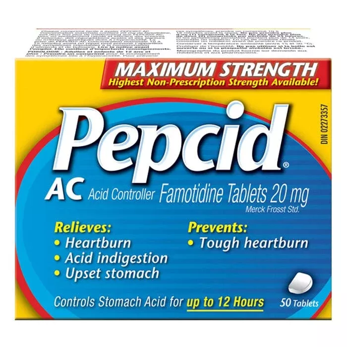 Johnson & Johnson PEPCID ACMaximum Strength Antacid Tablets, 8 Count
