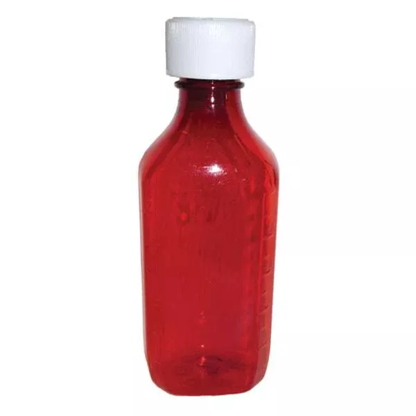 Jones Packaging Bottle Syrup Plastic 2oz Amber 100/Ca