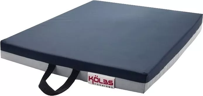 K2 Health Products Gel Supreme Wheelchair Seat Cushion 16" L x 16" x 3" H, Leak-Proof Bladder, Non-Slip Base