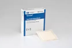 Kendall™ Gentle Bordered Foam Dressing with Silicone Adhesive, 14 x 14 cm