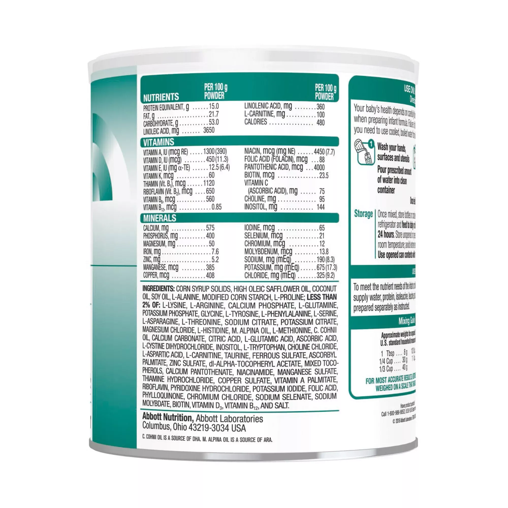 Ketonex-1 Amino Acid-Modified Infant Formula With Iron, 14.1-ounce can
