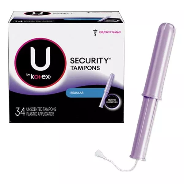 Kimberly Clark U by Kotex Security Premium Sanitary Tampon, Regular