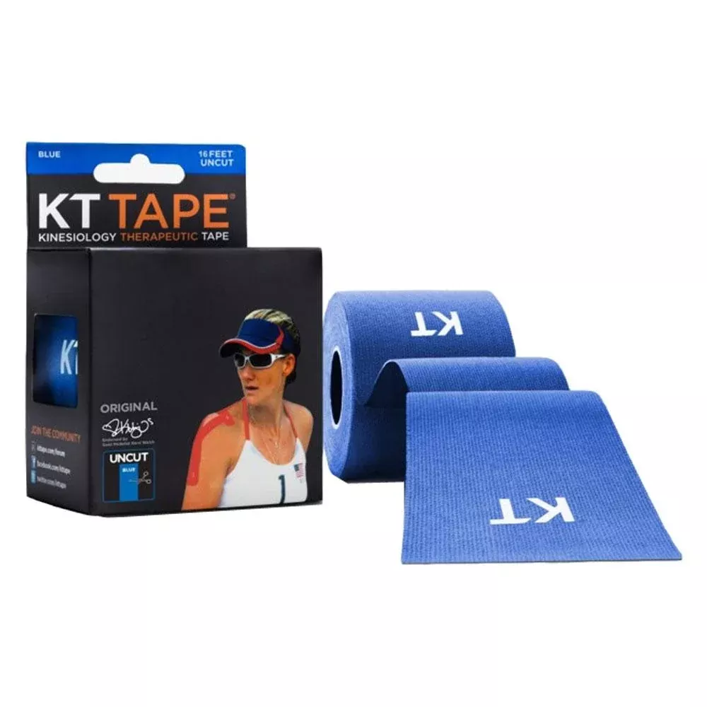 KT Tape Pro Uncut Single Roll, Blue, 16 Ft