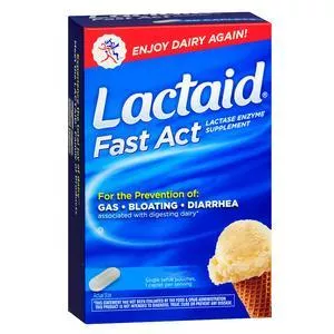 Lactaid Fast Act Lactase Enzyme Supplement, Caplets