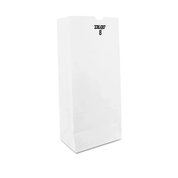 LAGASSEBag Grocery Paper 4x6x12 White 500/Pk 500/Pk