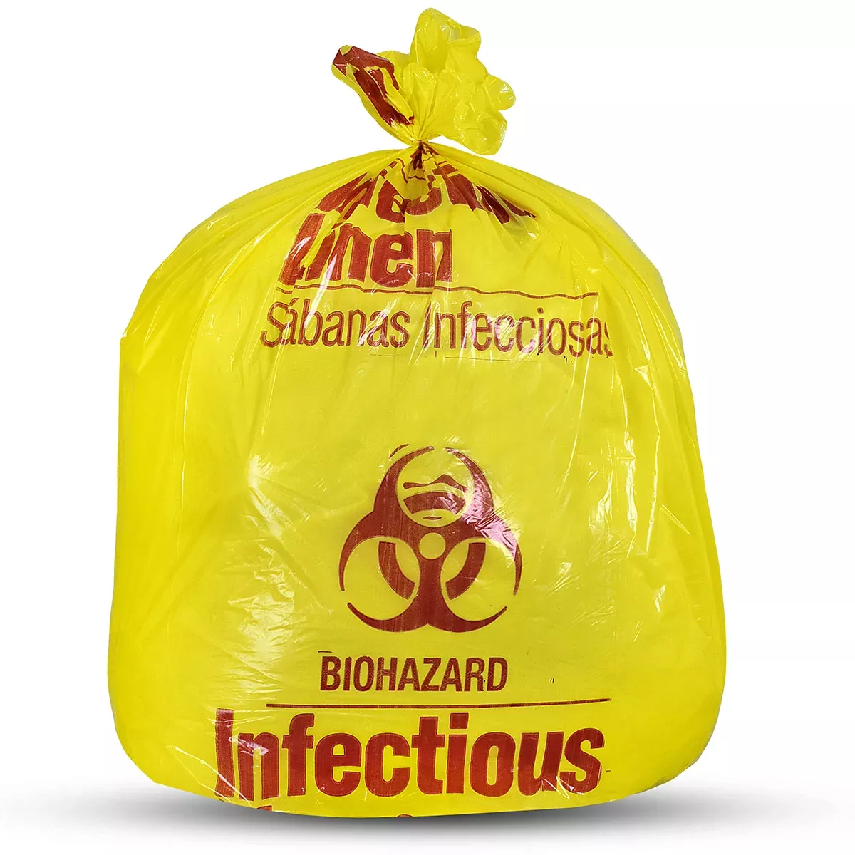 Laundry/Linen Bag 30.5" X 41" 1.1ML, 20-30 Gallon, Yellow/Red
