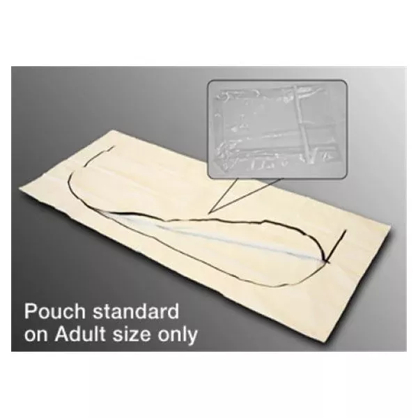 LDI oration Bag Body EnviroMed 36x92" Zpr W/ 6 Hndl Wht 8mil NS 12/Ca
