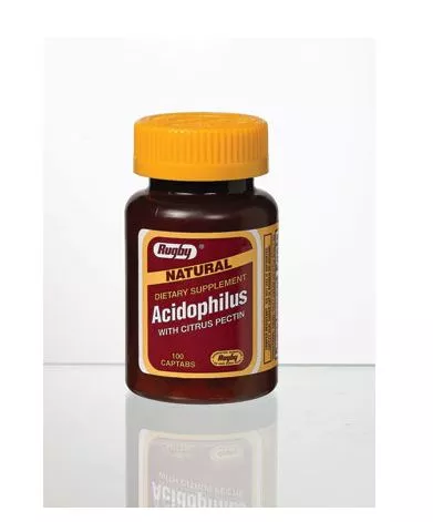 Major-Rugby Pharmaceuticals Acidophilus Supplement Caplets 100/Bt