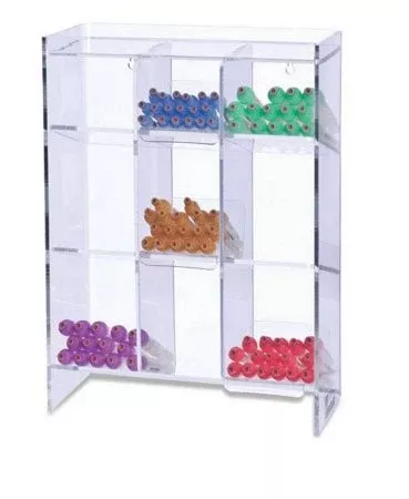 Market Lab Inc Blood Collection Tube Test Tube Rack Clear 5-1/2 X 12 X 16 Inch - M-975851-839 - Each