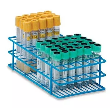 Market Lab Inc Test Tube Rack 72 Place 3 to 7 mL Tube Size Blue 2-1/2 X 4 X 8 Inch - M-905942-3925 - Each