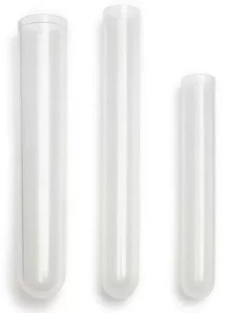 Market Lab Inc Test Tube Round Bottom Plain 13 X 100 mm 8 mL Without Color Coding Without Closure Polypropylene Tube - M-951206-4860 - Box of 1000