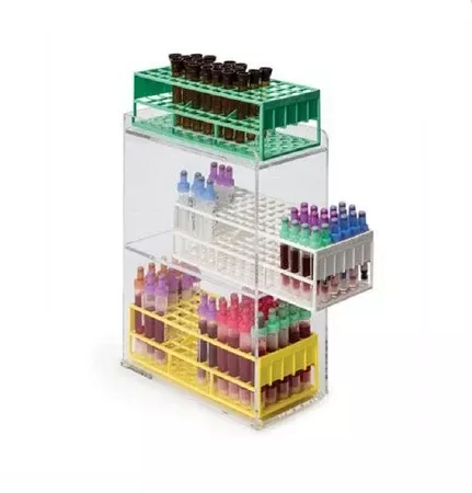 Market Lab Inc Vertical Tube Organizer Clear 4-2/5 X 5-1/2 X 9-2/3 Inch - M-957359-2382 - Each